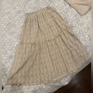 zara kids floral skirt knee length